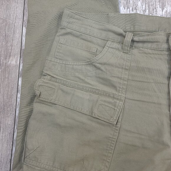 Vintage REI Pants Mens 36 Green Convertible Zip Off Hiking Safari Travel - Picture 5 of 9